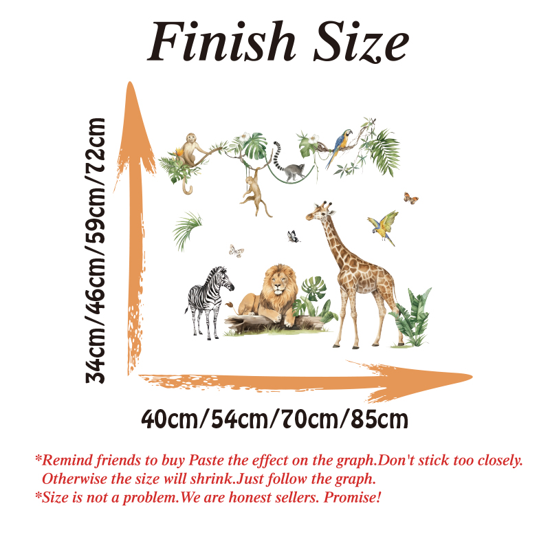 Large Jungle Animal Tropical L - Baby Nursery Set Furniture recensione e prezzo