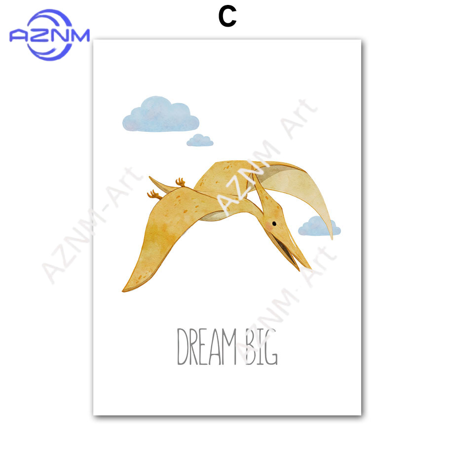 1PC/6PCS Dinosaur Inspirationa - Baby Nursery Quotes Wall Art recensione e prezzo