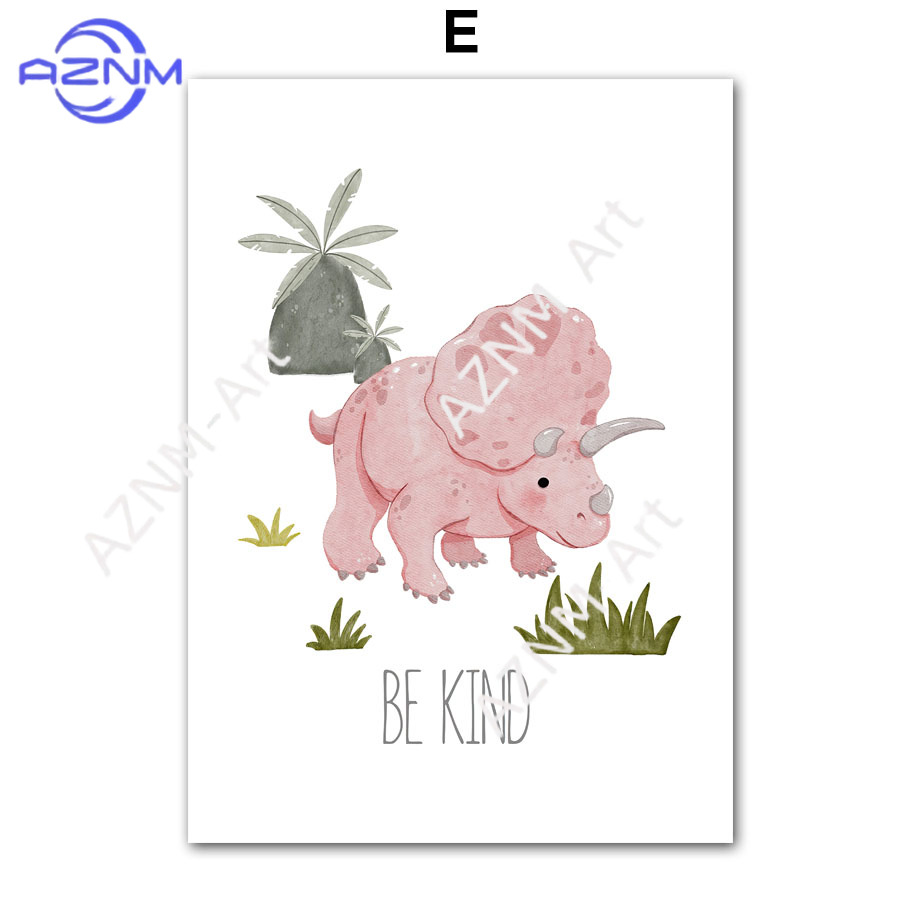 1PC/6PCS Dinosaur Inspirationa - Baby Nursery Quotes Wall Art recensione e prezzo