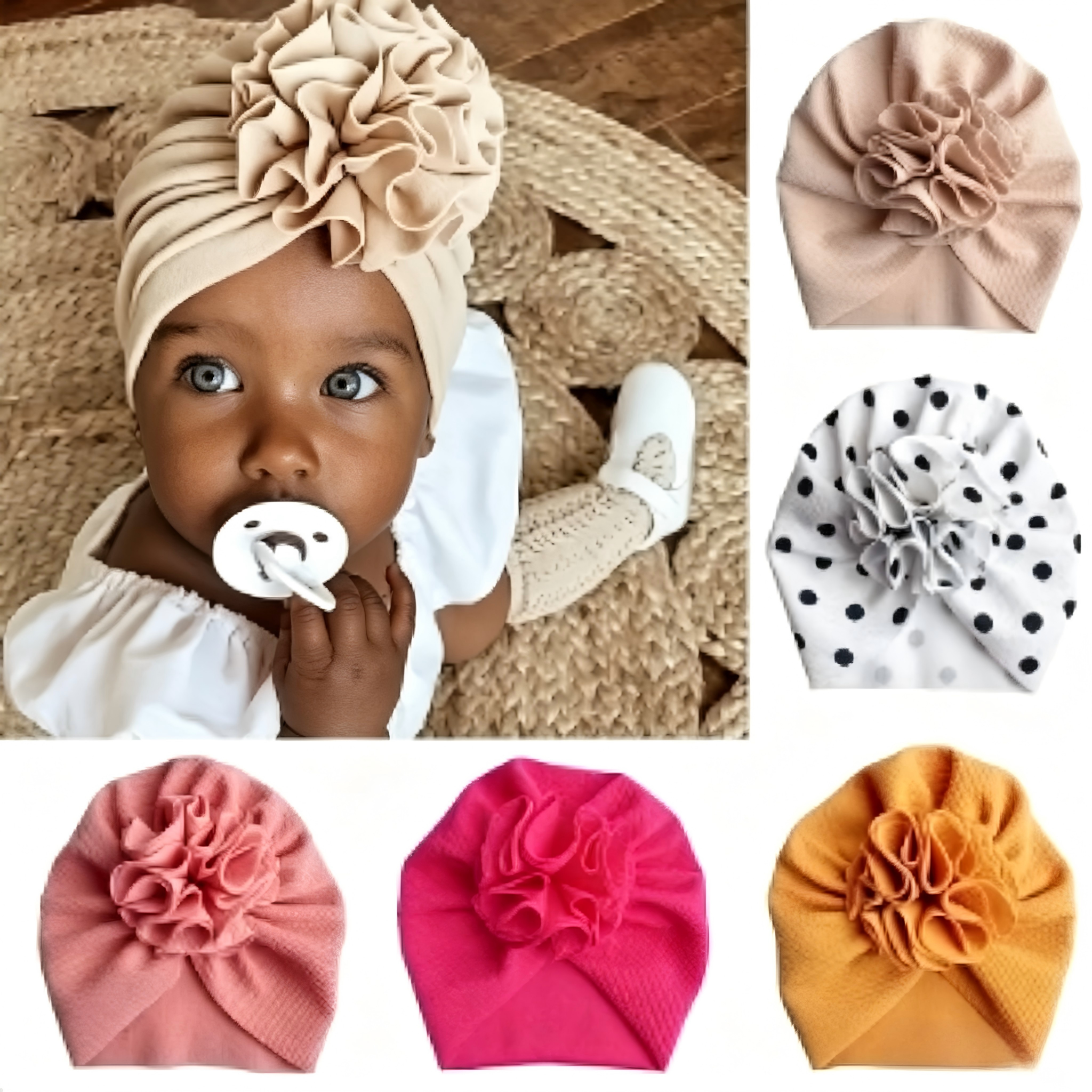 Soft Cute Floral Baby Turban H - Baby Wrap Stretchy recensione e prezzo