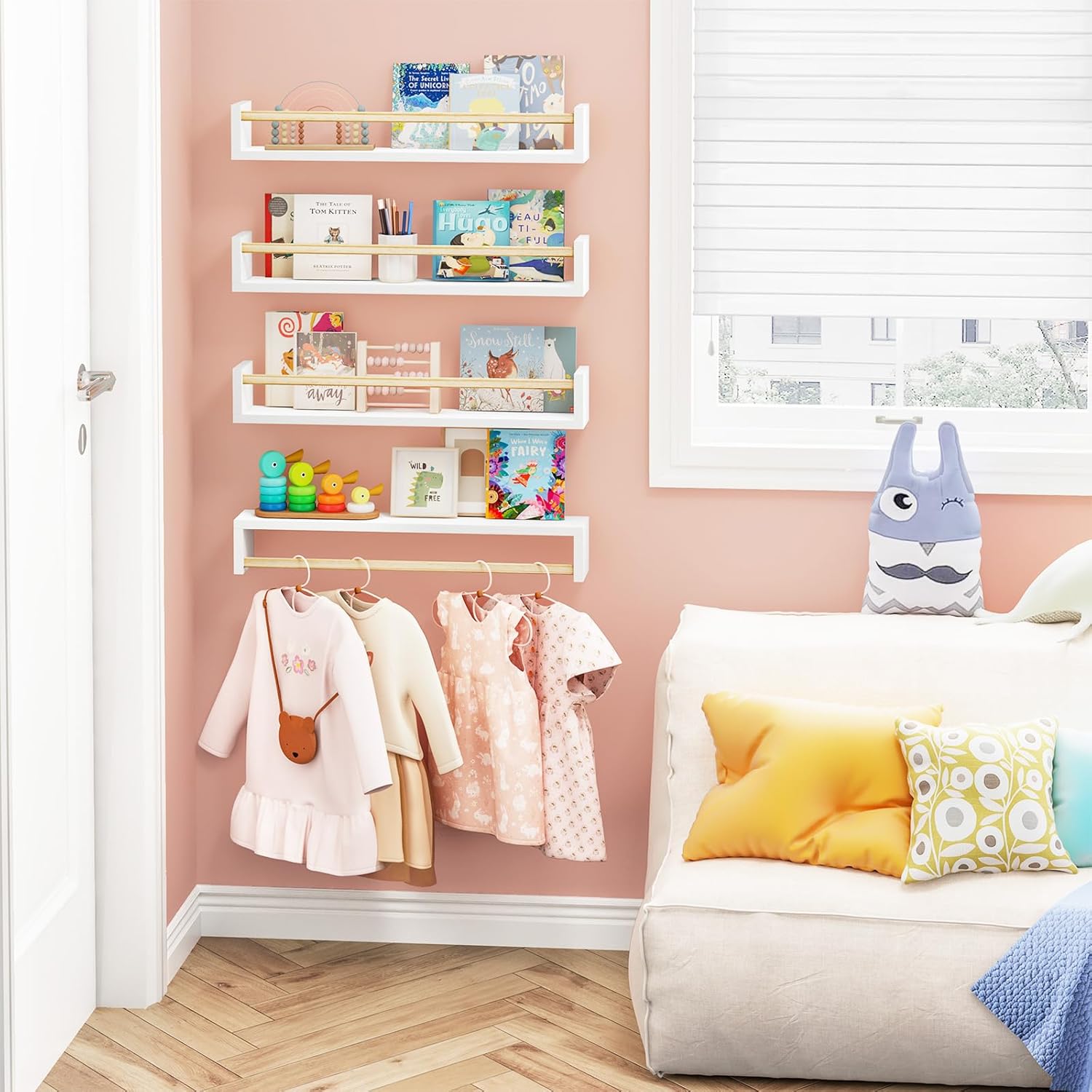 Nursery Book Shelves, 23.6 Inc - Baby Nursery Floating Shelves recensione e prezzo