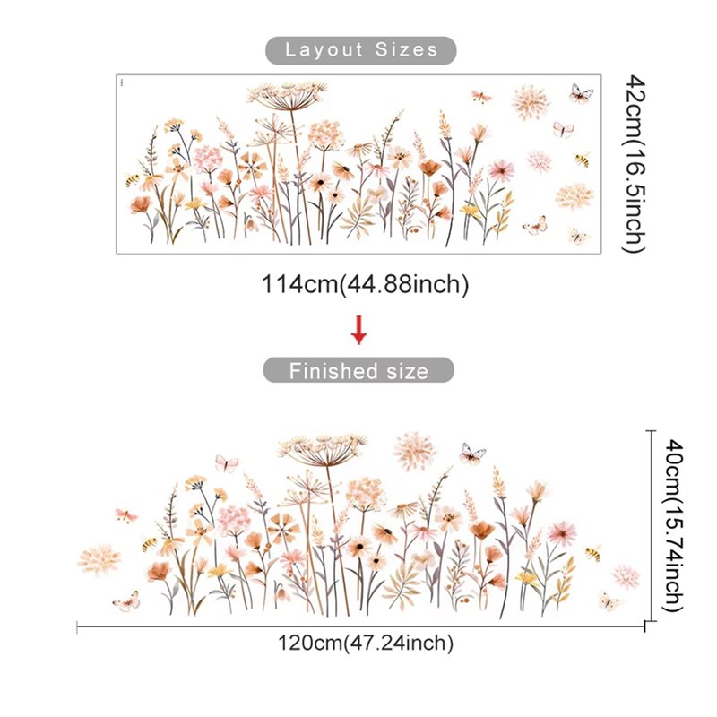 【EFFICIENT 】2X Boho Flower Wal - Baby Nursery Wallpaper Girl recensione e prezzo