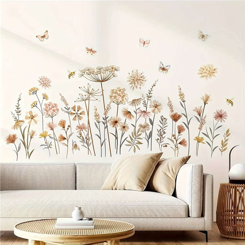 【EFFICIENT 】2X Boho Flower Wal - Baby Nursery Wallpaper Girl recensione e prezzo