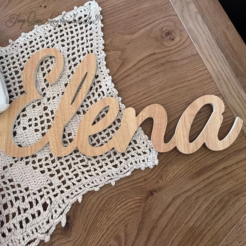 Custom Personalized Wooden Nam - Baby Nursery Name Sign recensione e prezzo