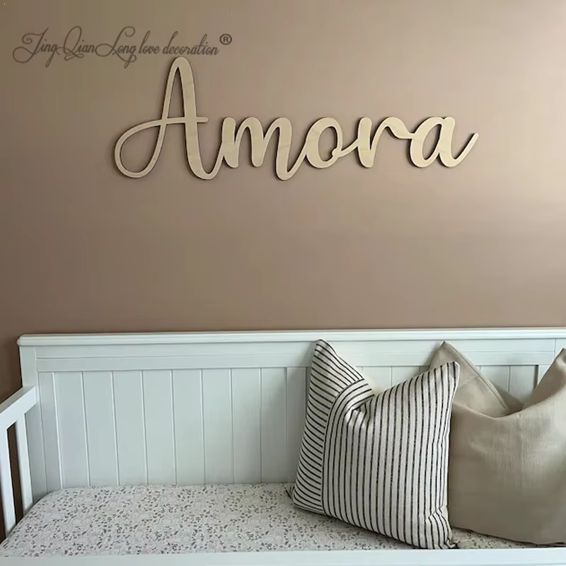 Custom Personalized Wooden Nam - Baby Nursery Name Sign recensione e prezzo