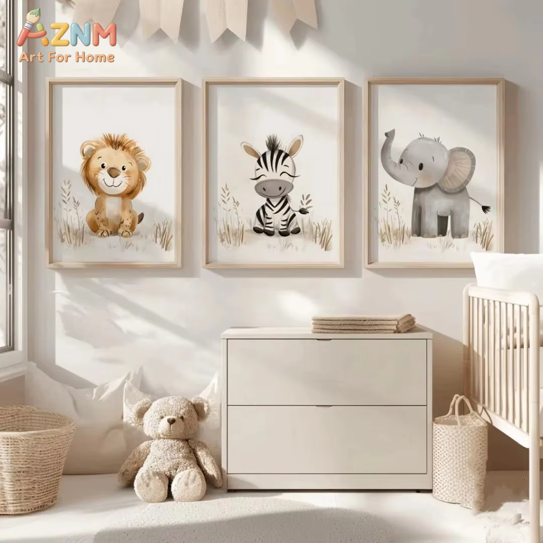 Neutral Nursery Wall Art 3PCS  - Baby Nursery Neutral recensione e prezzo