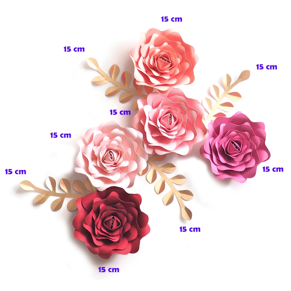 DIY Paper Flowers Leaves Nurse - Baby Nursery Wallpaper Girl recensione e prezzo