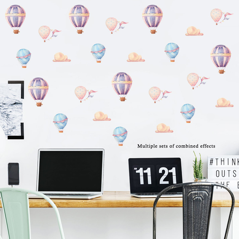 Creative Colorful Hot Air Ball - Baby Nursery Wallpaper recensione e prezzo