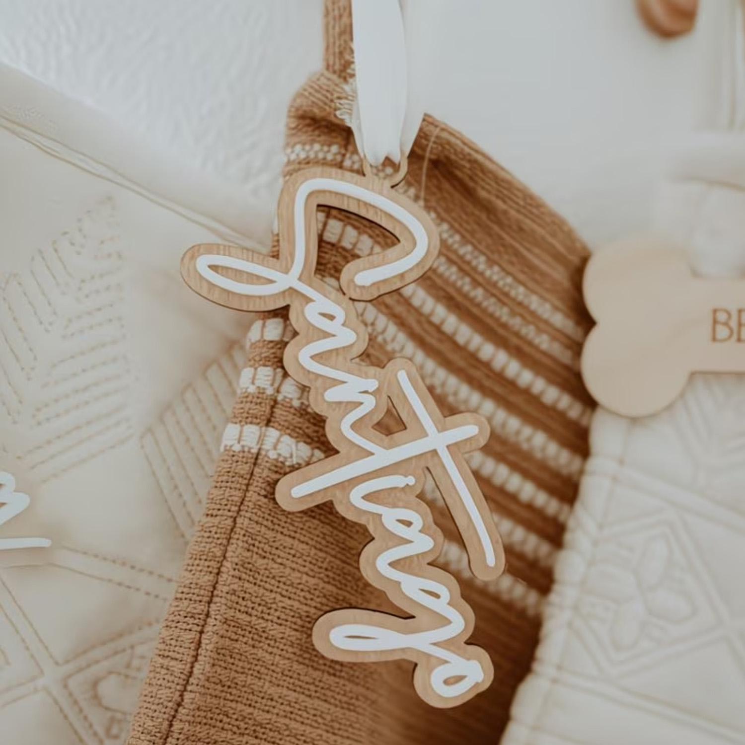 1Pc Custom Name Cute White Woo - Baby Nursery Diy recensione e prezzo