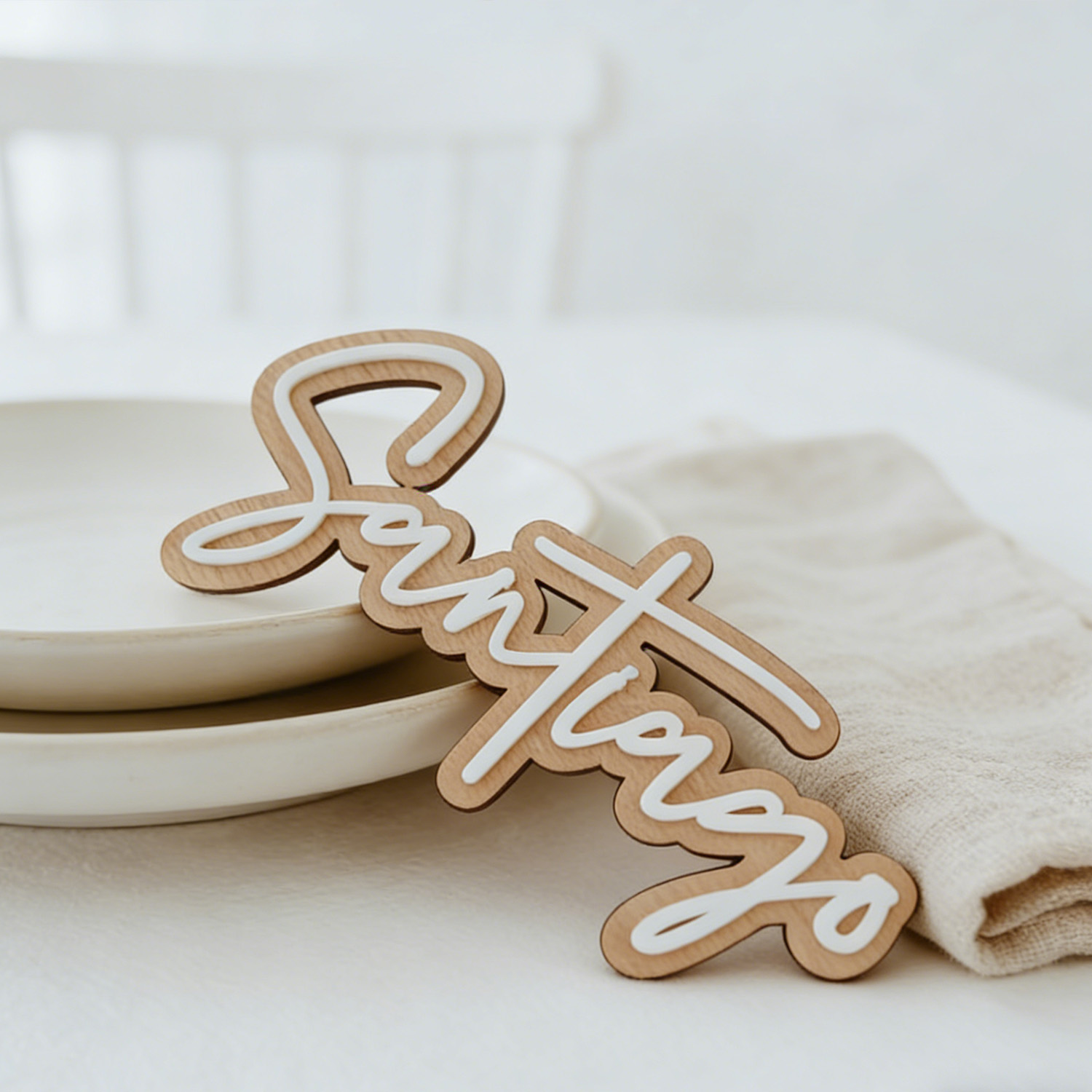 1Pc Custom Name Cute White Woo - Baby Nursery Diy recensione e prezzo