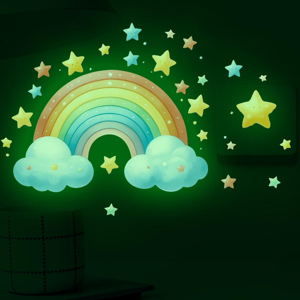 Cartoon Rainbow Luminous Wall  - Baby Nursery Diy recensione e prezzo