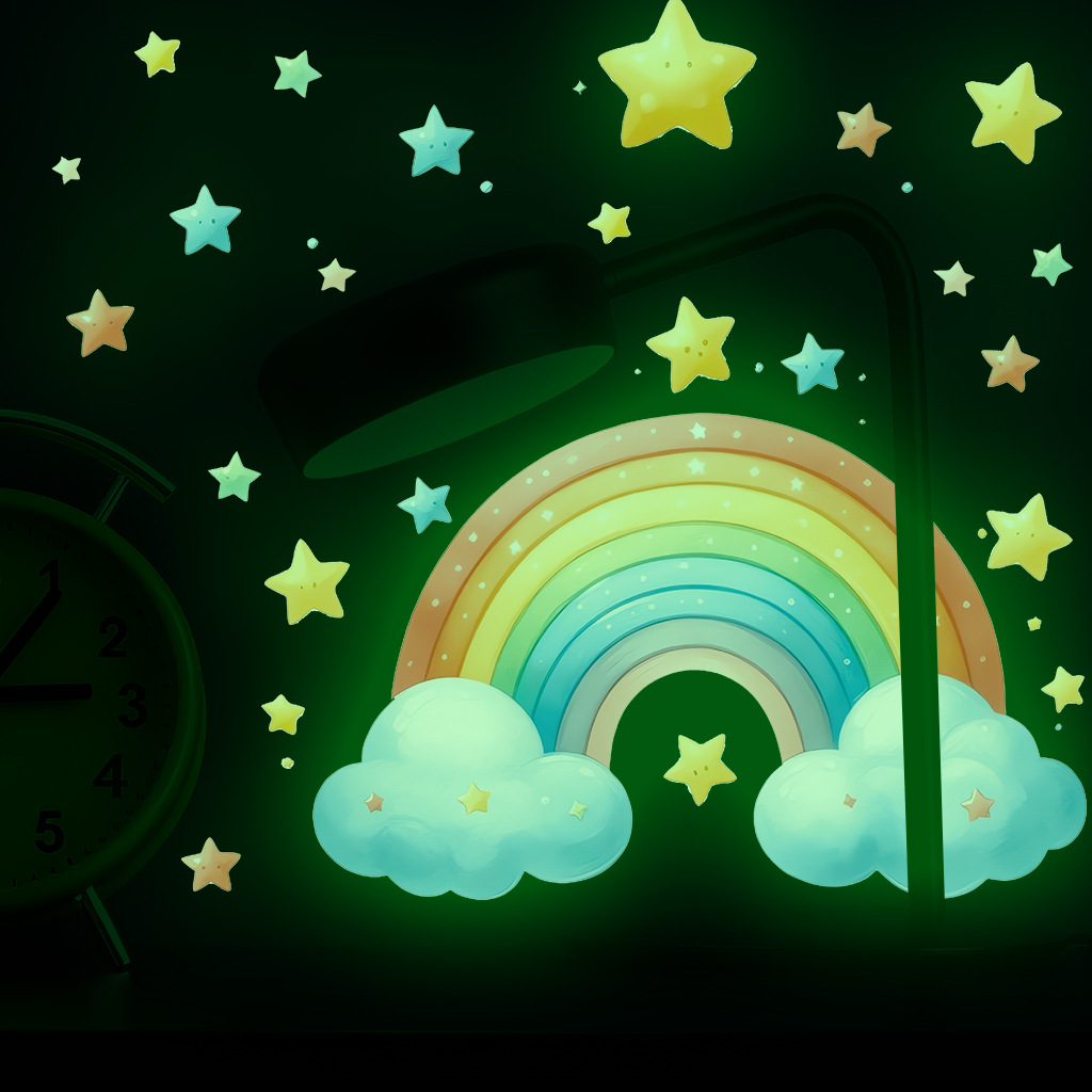 Cartoon Rainbow Luminous Wall  - Baby Nursery Diy recensione e prezzo