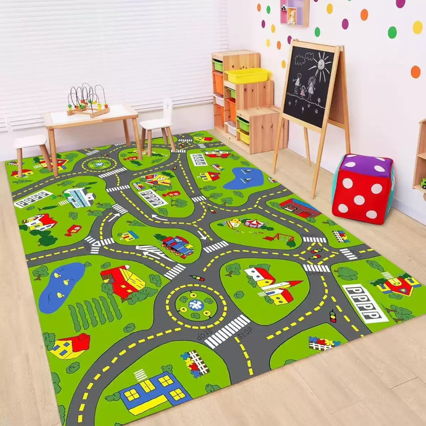 Kids Road Traffic Carpet Carto - Baby Nursery Carpet recensione e prezzo