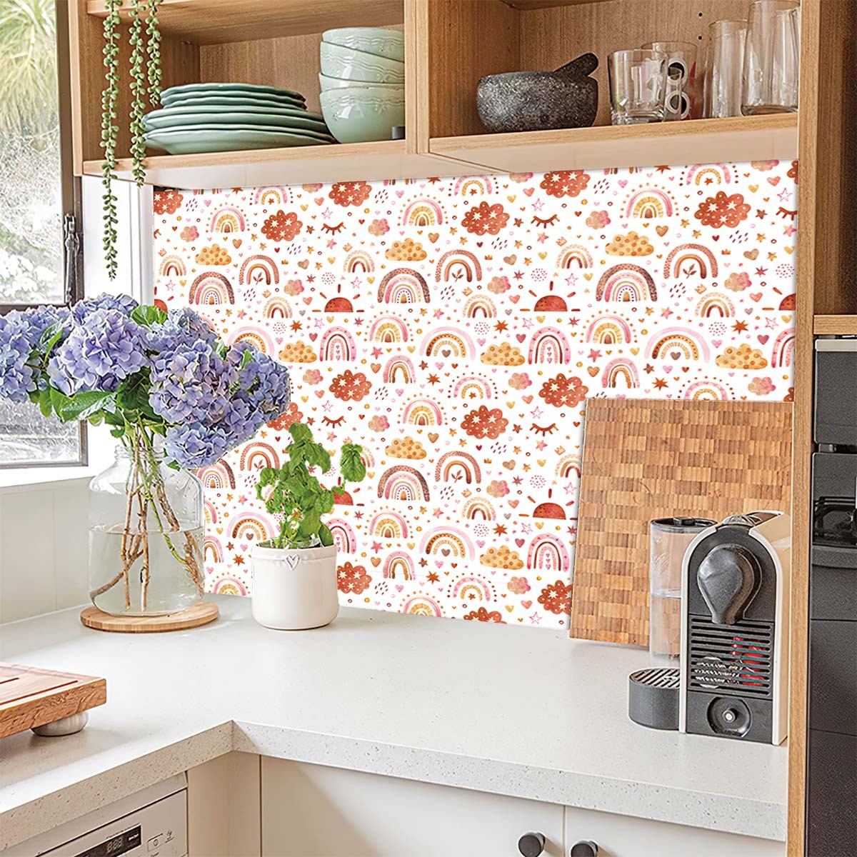 Rainbow Wallpaper Peel and Sti - Baby Nursery Wallpaper Girl recensione e prezzo