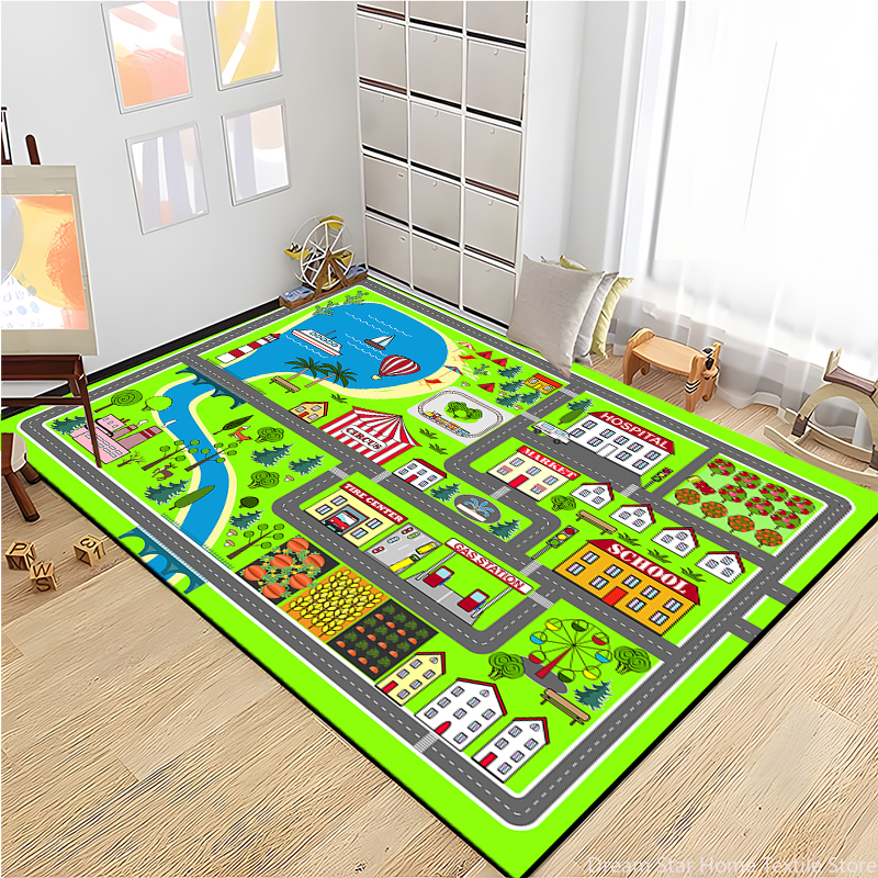 Kids Road Traffic Carpet Carto - Baby Nursery Carpet recensione e prezzo
