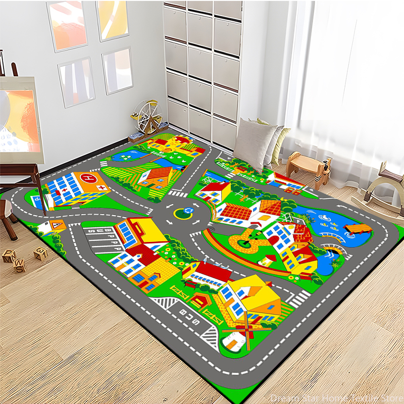 Kids Road Traffic Carpet Carto - Baby Nursery Carpet recensione e prezzo