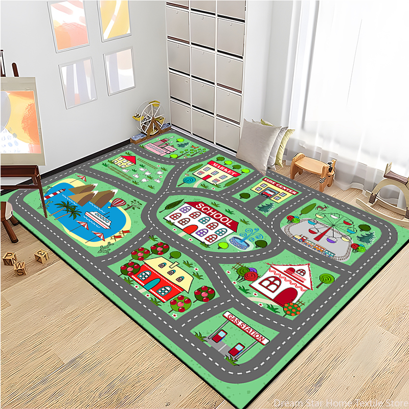 Kids Road Traffic Carpet Carto - Baby Nursery Carpet recensione e prezzo