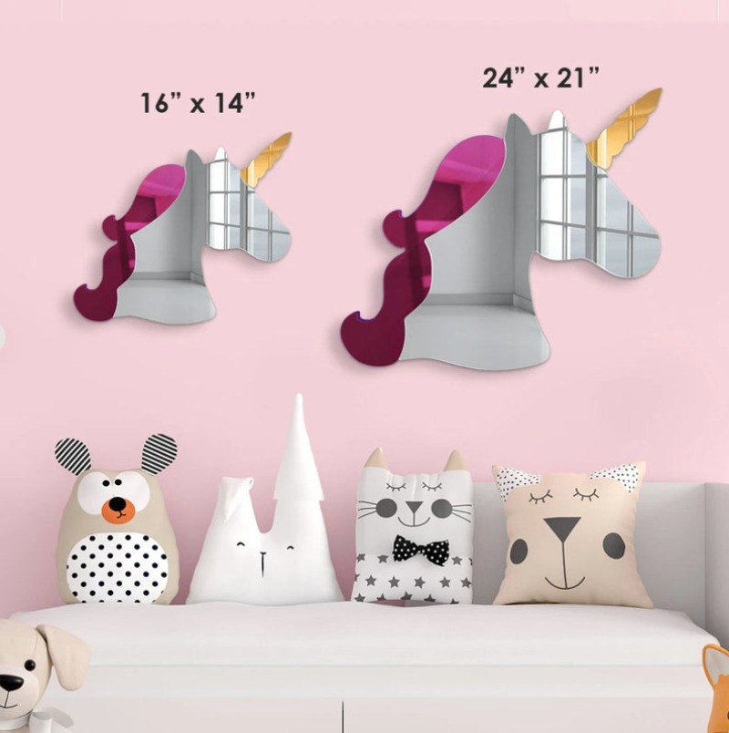 3D Acrylic Unicorn Wall Art Mi - Baby Nursery Themes Girl recensione e prezzo