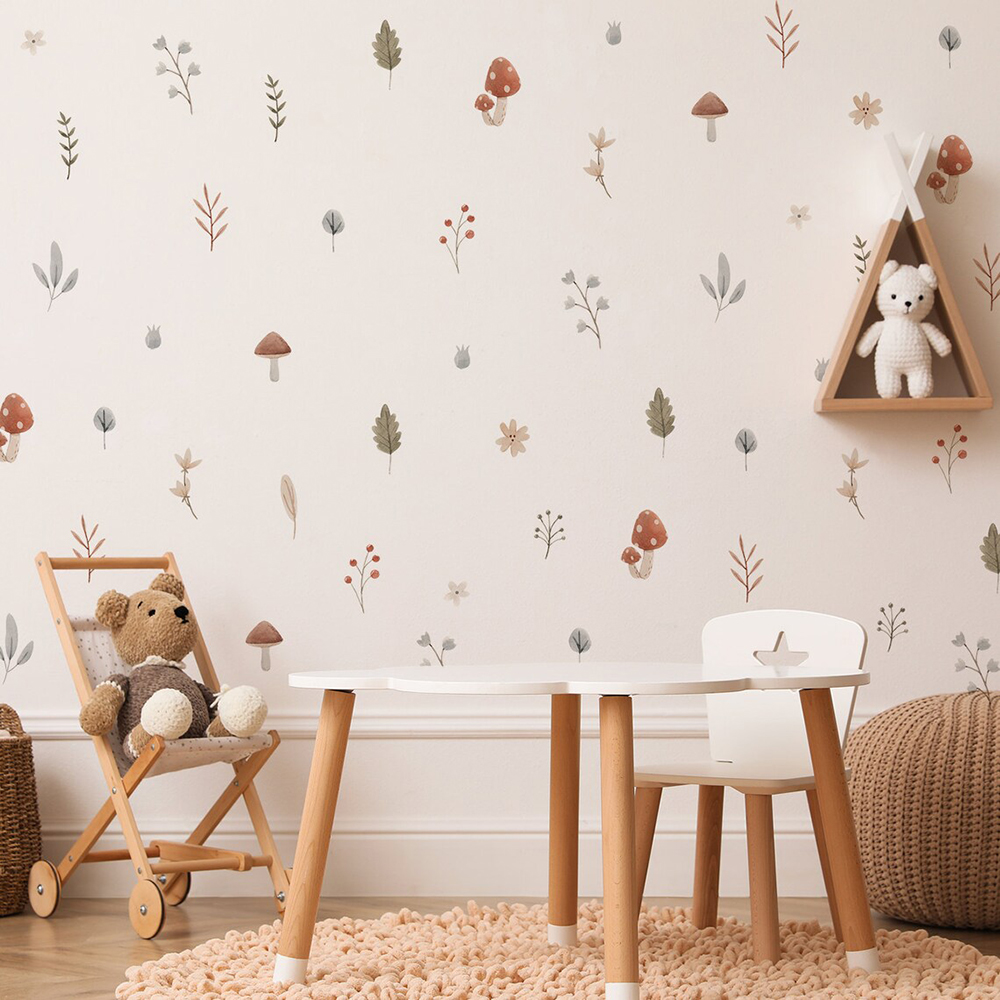 Boho Cartoon Mushroom Branch L - Baby Nursery Set Furniture recensione e prezzo