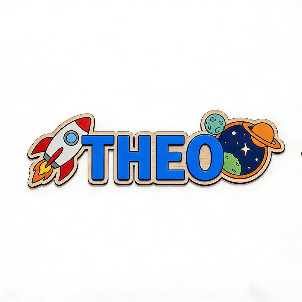 Personalized Space Rocket Name - Baby Nursery Usa recensione e prezzo