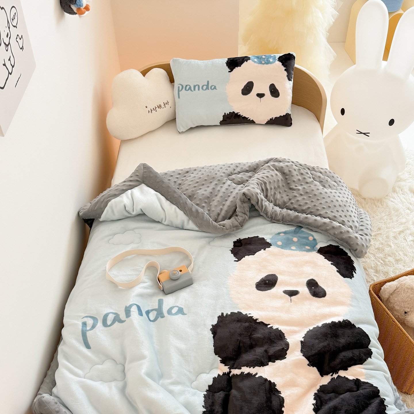 Double Sided Milk Velvet Bean  - Baby Nursery Bedding recensione e prezzo