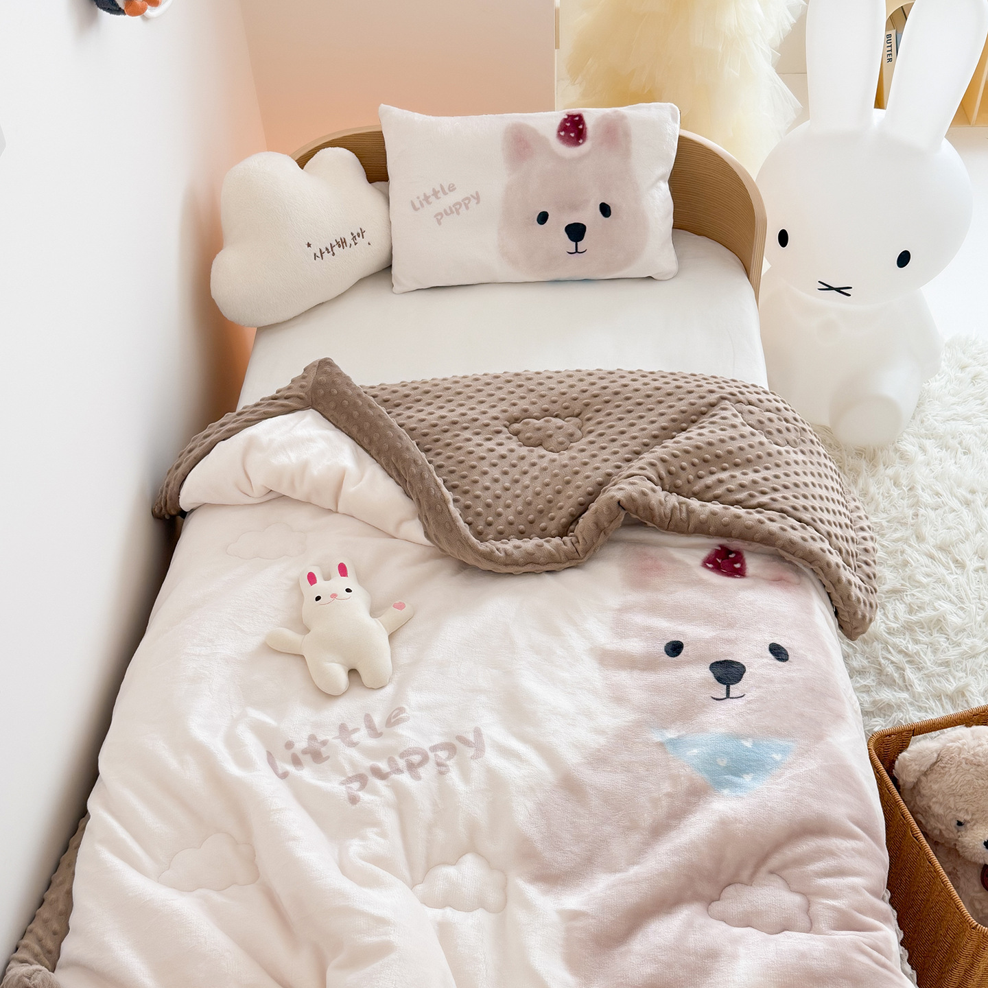 Double Sided Milk Velvet Bean  - Baby Nursery Bedding recensione e prezzo