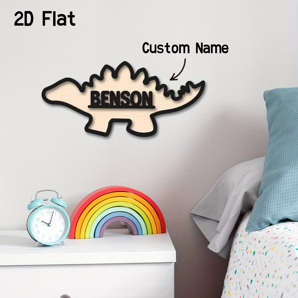 1Pc Cutom Dinosaur Wooden Acry - Baby Nursery Diy recensione e prezzo