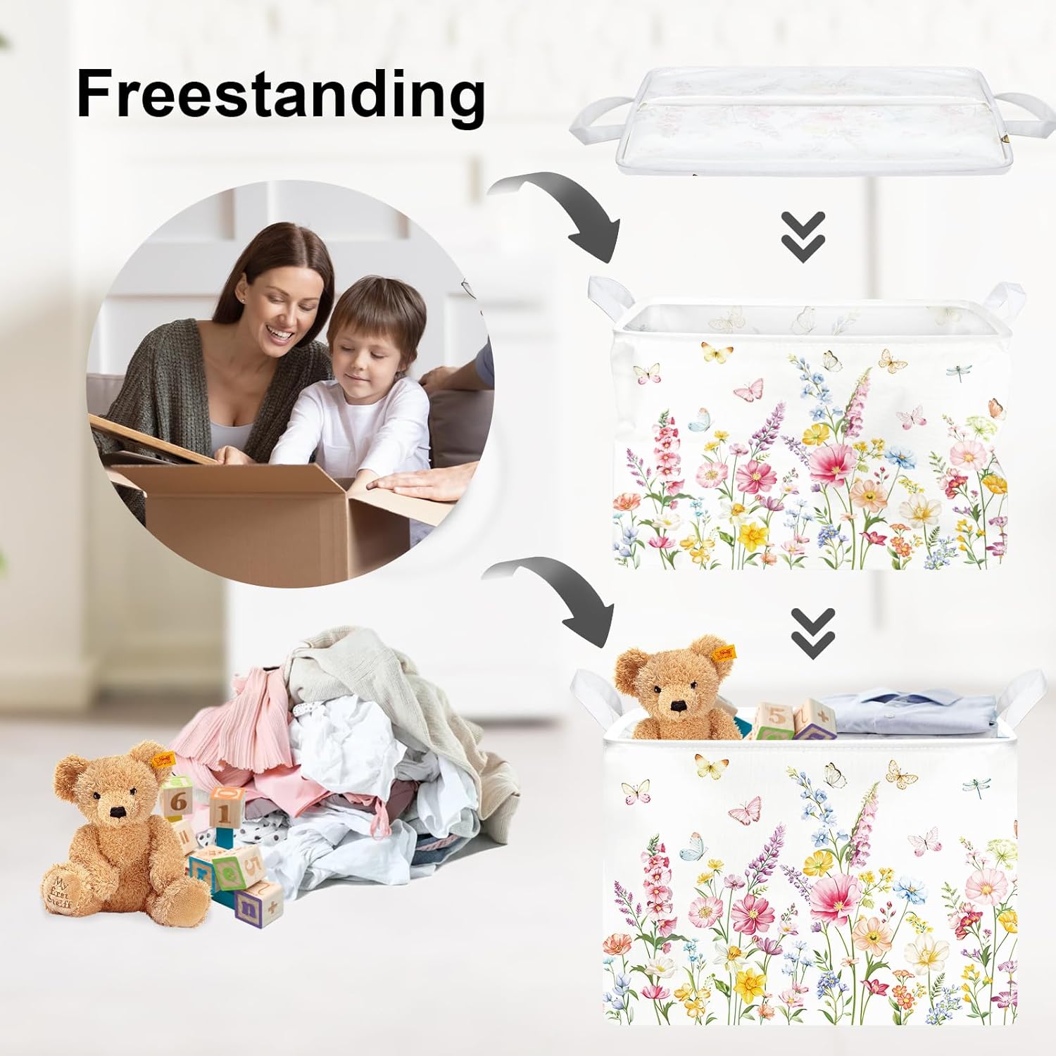 Clastyle Wildflower Baby Laund - Baby Nursery Storage recensione e prezzo