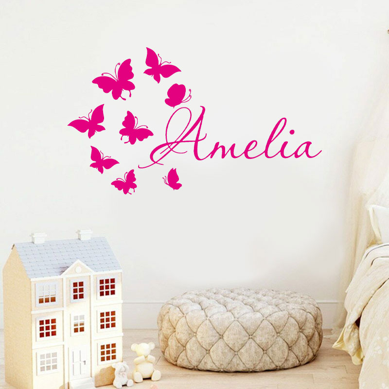 Personalized Girls Name Cartoo - Baby Nursery Wallpaper Girl recensione e prezzo