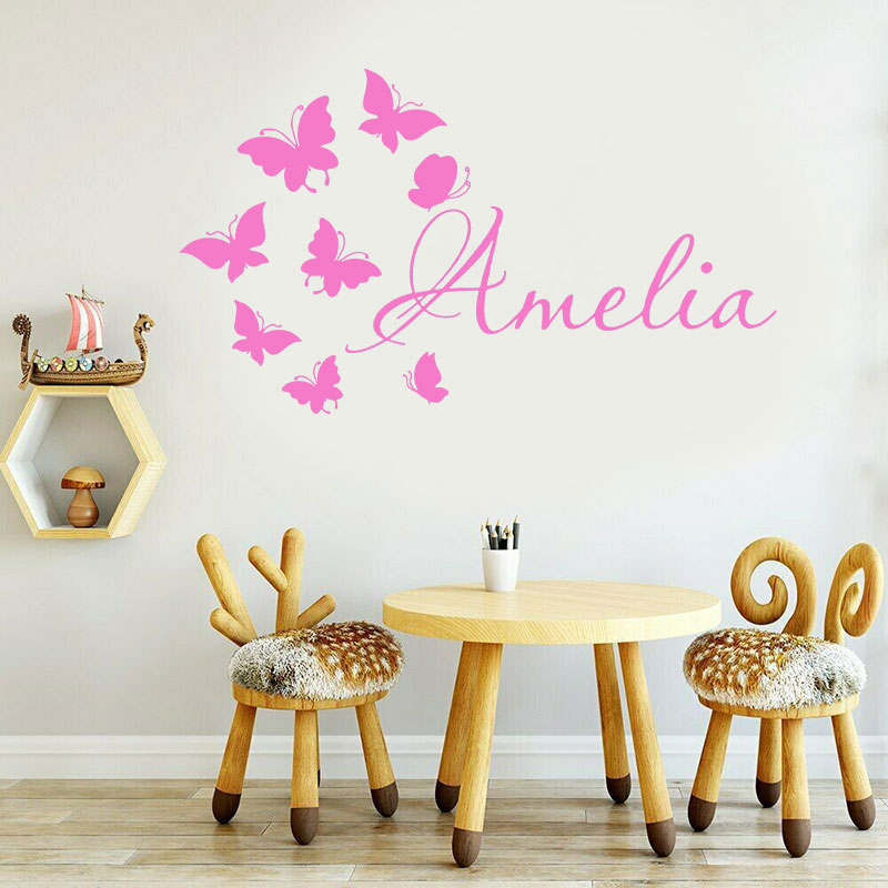Personalized Girls Name Cartoo - Baby Nursery Wallpaper Girl recensione e prezzo