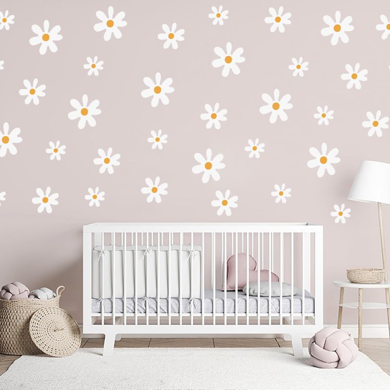 Boho Daisy Flowers Wall Sticke - Baby Nursery Diy recensione e prezzo