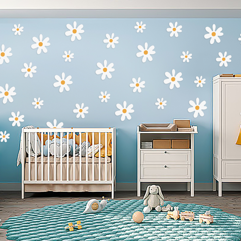 Boho Daisy Flowers Wall Sticke - Baby Nursery Diy recensione e prezzo