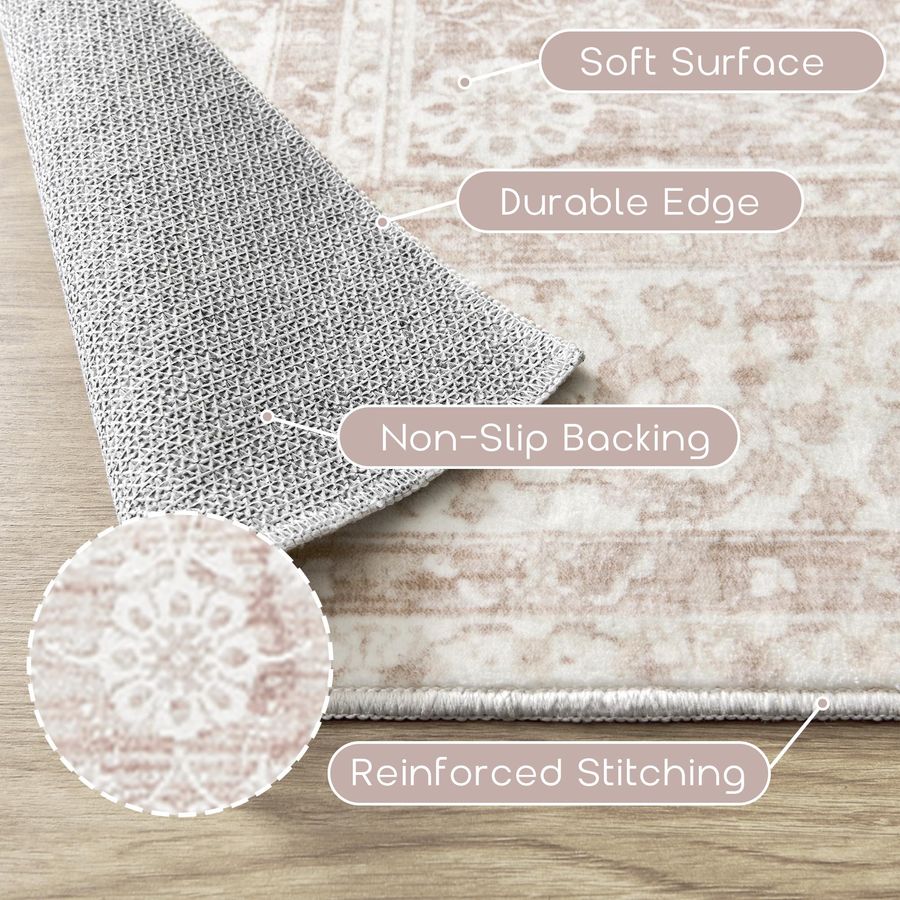 Nursery Rug for Baby Girl 5 x  - Baby Nursery Neutral recensione e prezzo