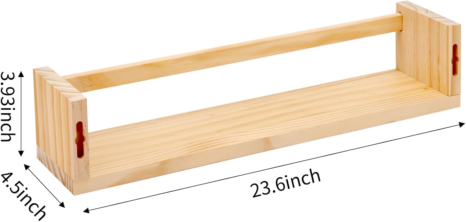 23.6 Inch Floating Bookshelves - Baby Nursery Floating Shelves recensione e prezzo