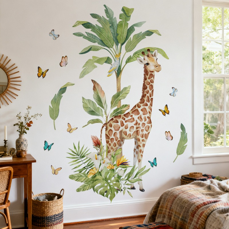 Large Forest Animal Giraffe Wa - Baby Nursery Wallpaper recensione e prezzo