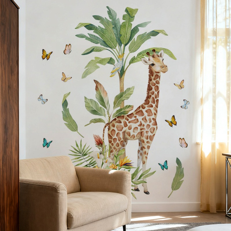 Large Forest Animal Giraffe Wa - Baby Nursery Wallpaper recensione e prezzo