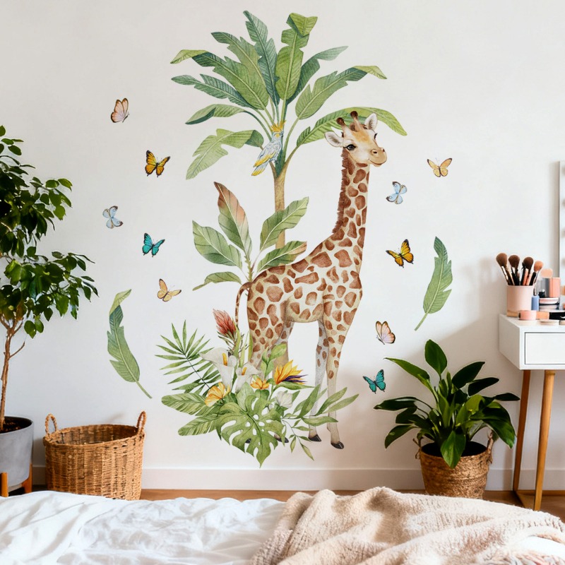 Large Forest Animal Giraffe Wa - Baby Nursery Wallpaper recensione e prezzo