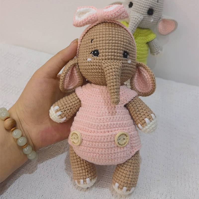 Handmade Crochet Elephant Coup - Baby Nursery Diy recensione e prezzo
