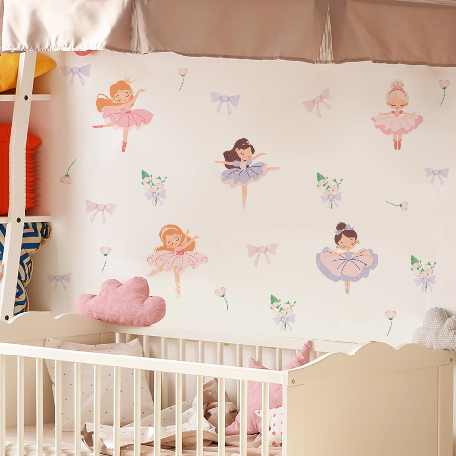 Fairy Ballet Dancer Bow Wall S - Baby Nursery Wallpaper recensione e prezzo