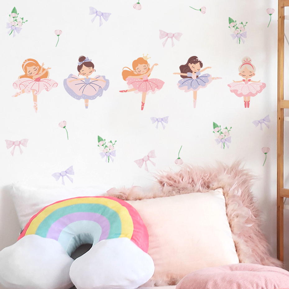 Fairy Ballet Dancer Bow Wall S - Baby Nursery Wallpaper recensione e prezzo