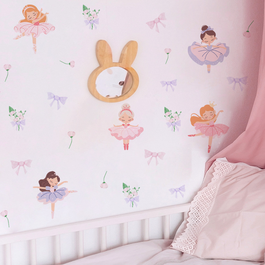 Fairy Ballet Dancer Bow Wall S - Baby Nursery Wallpaper recensione e prezzo