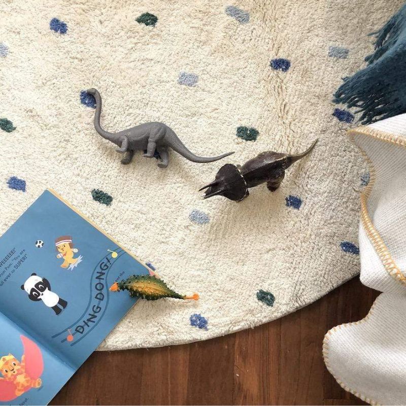 Dot Fluffy Carpet Living Room  - Baby Nursery Carpet recensione e prezzo