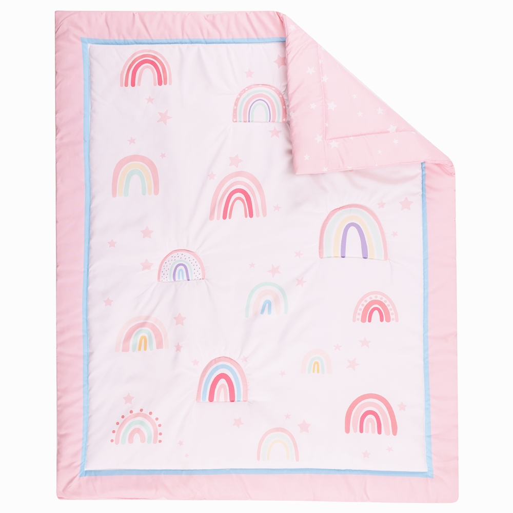3Pcs Rainbow Baby Infant Crib  - Baby Nursery Bedding recensione e prezzo