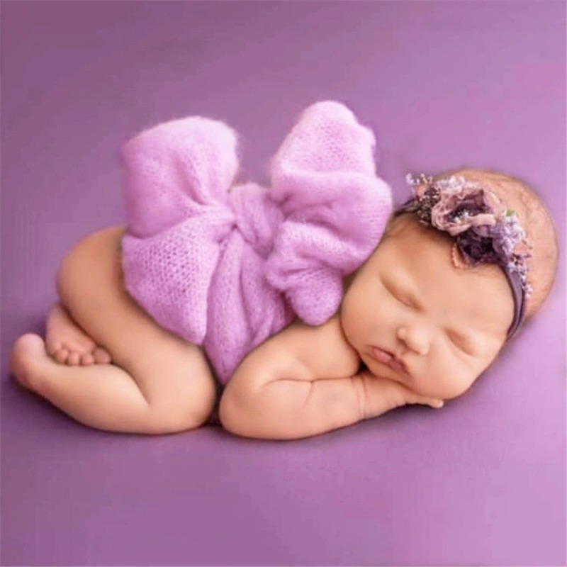 2pcs Butterfly Bowknot Pose Be - Baby Wrap Stretchy recensione e prezzo