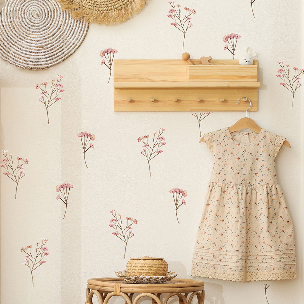 Pink  Watercolor Flower Wall S - Baby Nursery Set Furniture recensione e prezzo
