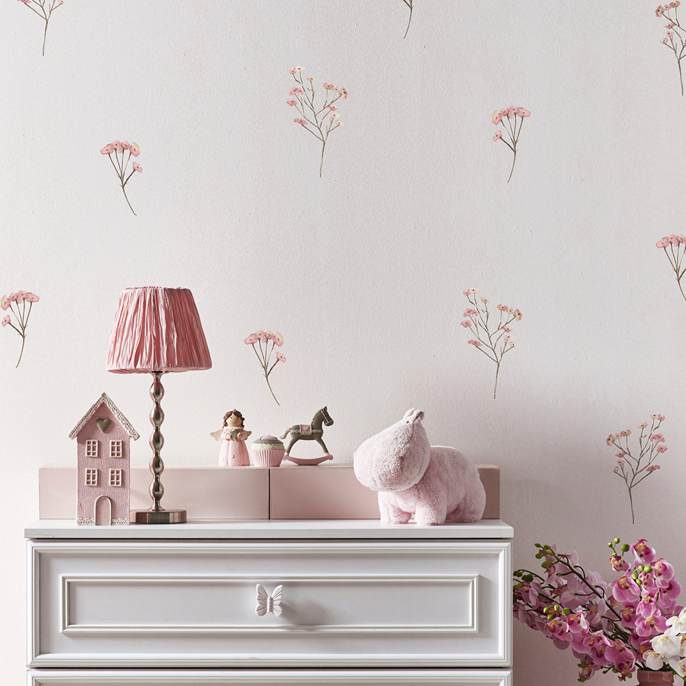 Pink  Watercolor Flower Wall S - Baby Nursery Set Furniture recensione e prezzo