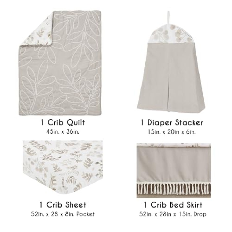 4-Piece Baby Crib Bedding Set  - Baby Nursery Bedding recensione e prezzo
