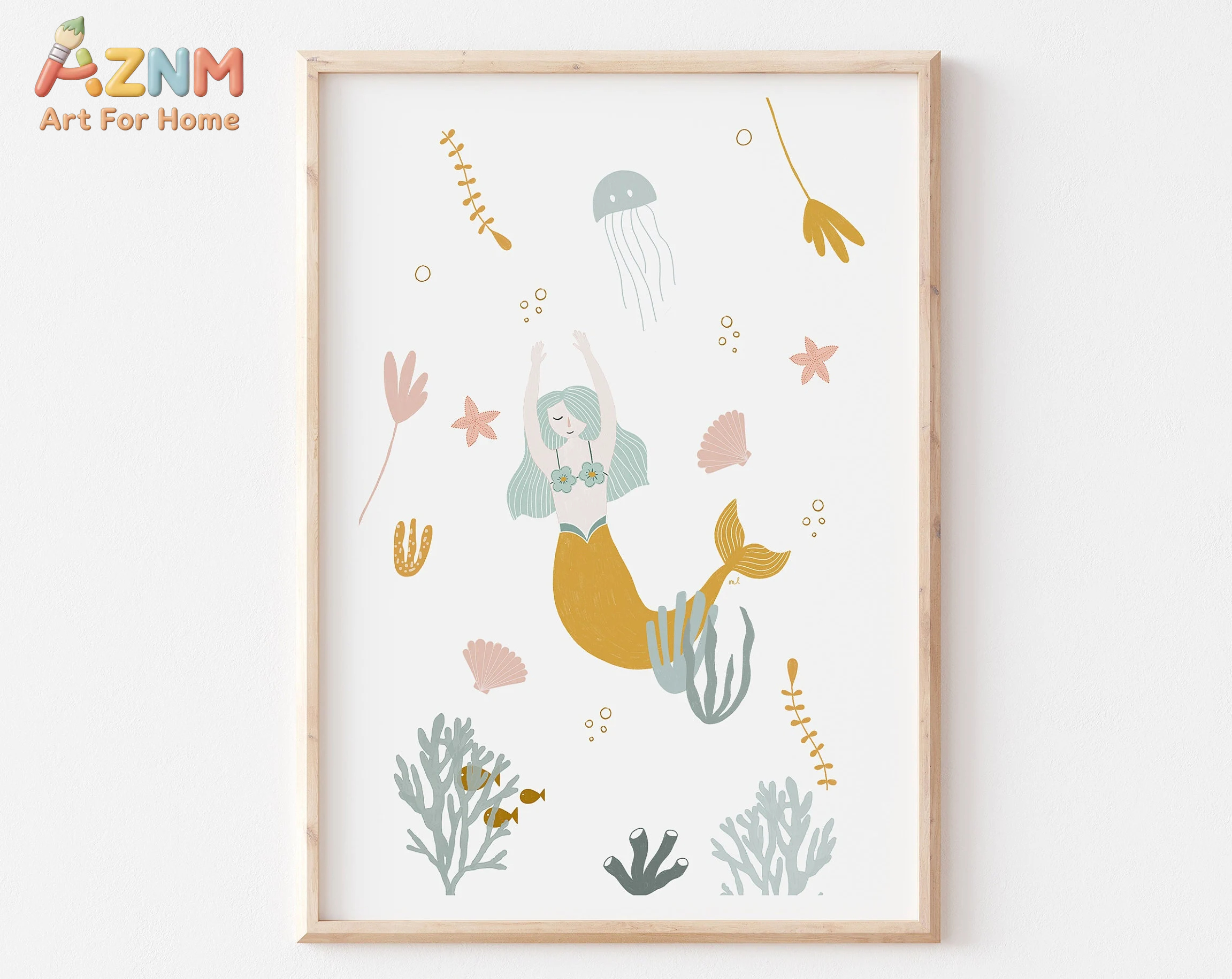 Boho Ocean Themed Pink Sea She - Baby Nursery Themes Girl recensione e prezzo