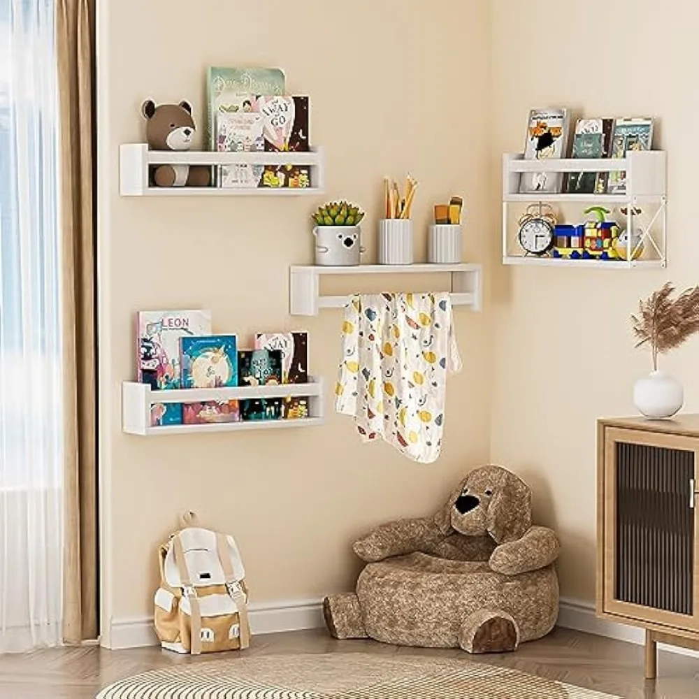 QimCoor Nursery Book Shelves S - Baby Nursery Floating Shelves recensione e prezzo