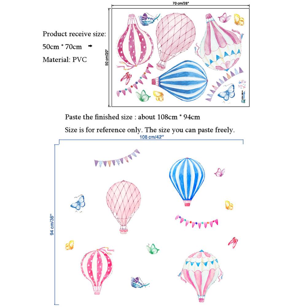 Cartoon Hot Air Balloon Wall S - Baby Nursery Wallpaper recensione e prezzo